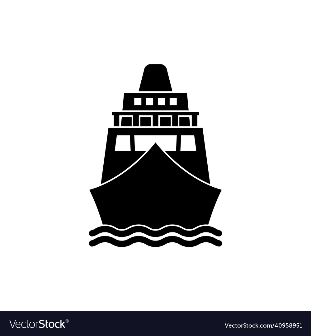 Ship icon design template isolated Royalty Free Vector Image