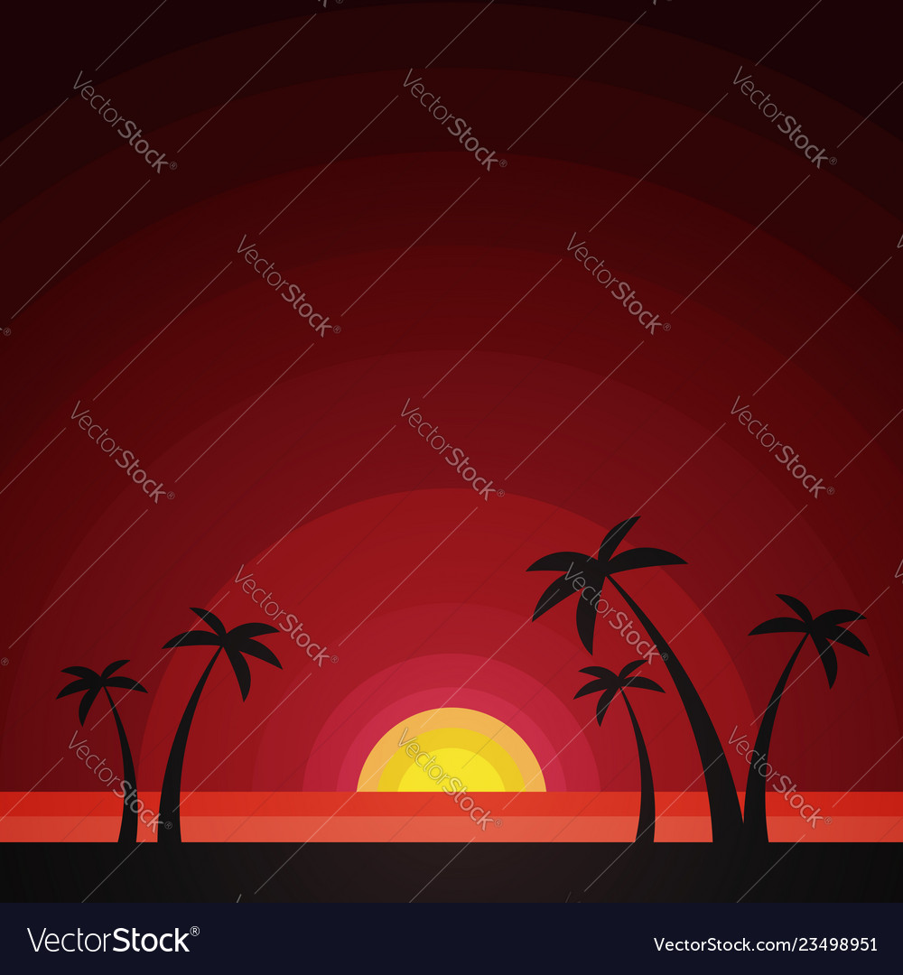 Summer tropical Royalty Free Vector Image - VectorStock