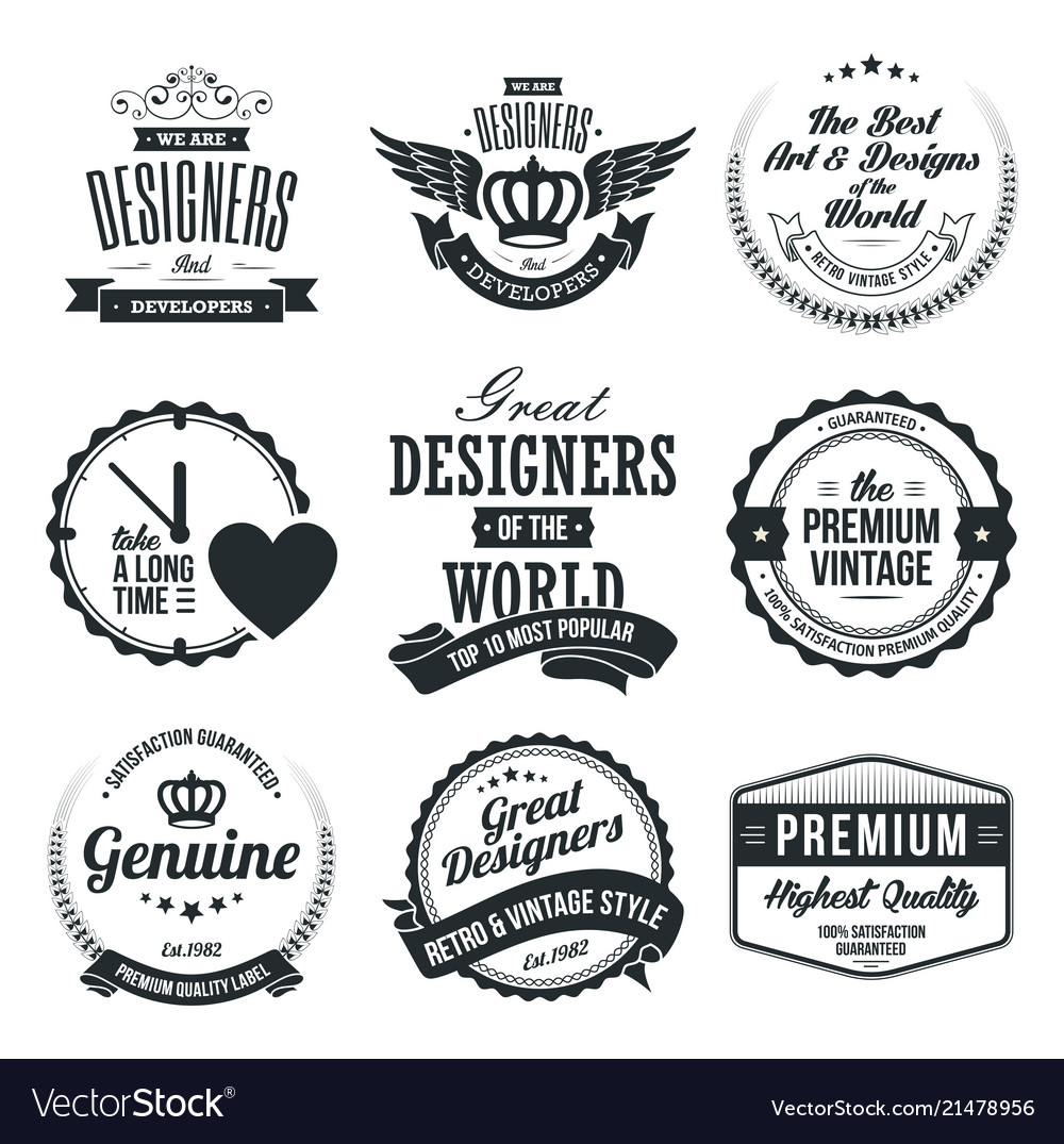 Badges and labels collection