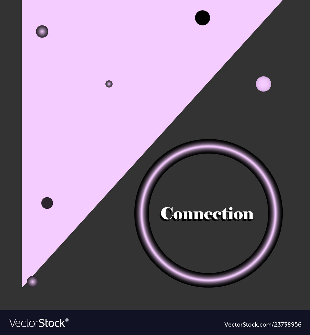 Banner with text connection vector image Banner with text connection