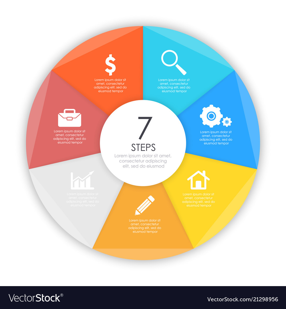 Business concept of circle infographic template