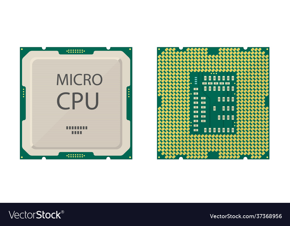 Colorful Computer Processor Icons