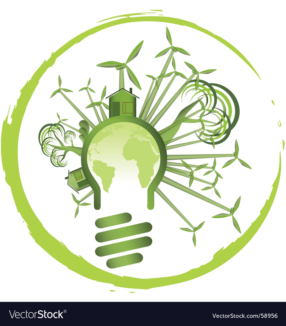 Чистая энергия проект 3 класса Environment design Royalty Free Vector Image - VectorStock