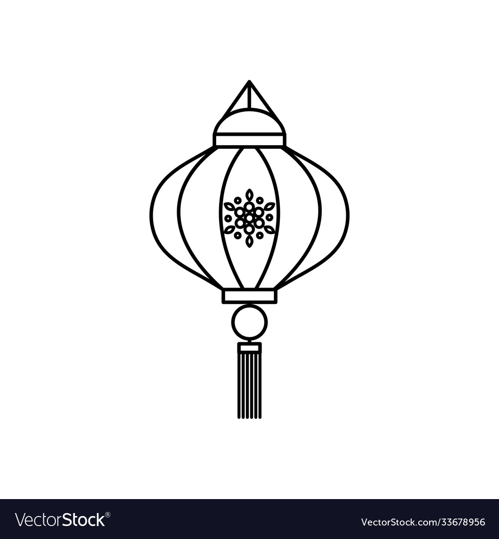 Mid autumn concept chinese lantern Royalty Free Vector Image