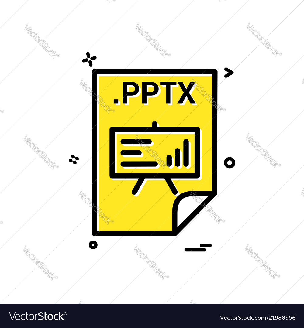 Pptx-Anwendung herunterladen Datei Format-Symbol