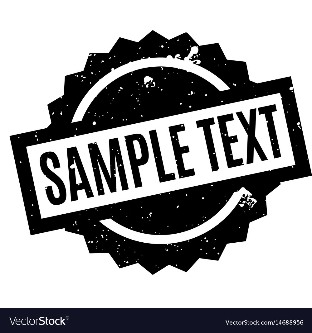 Sample text rubber stamp Royalty Free Vector Image
