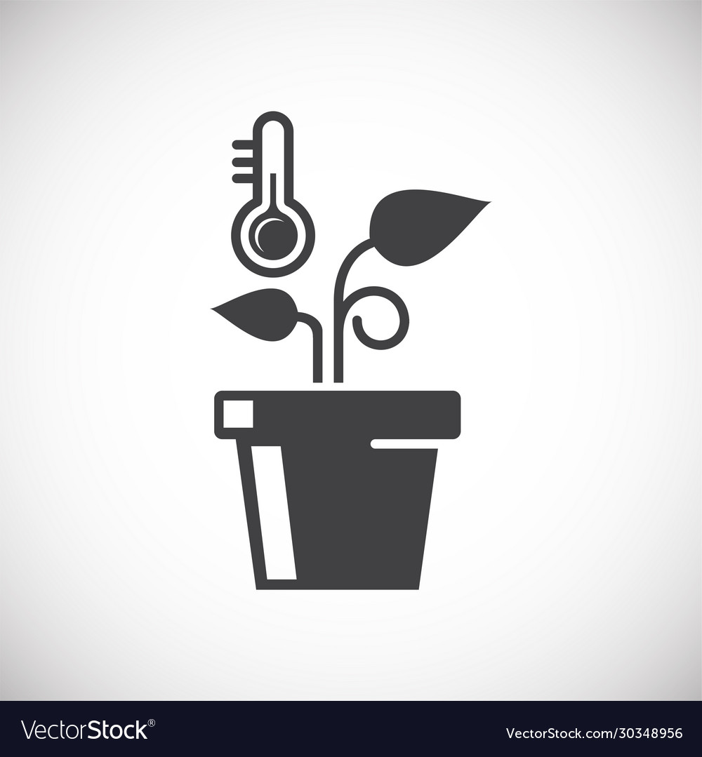 Seed related icon on background for graphic Vector Image