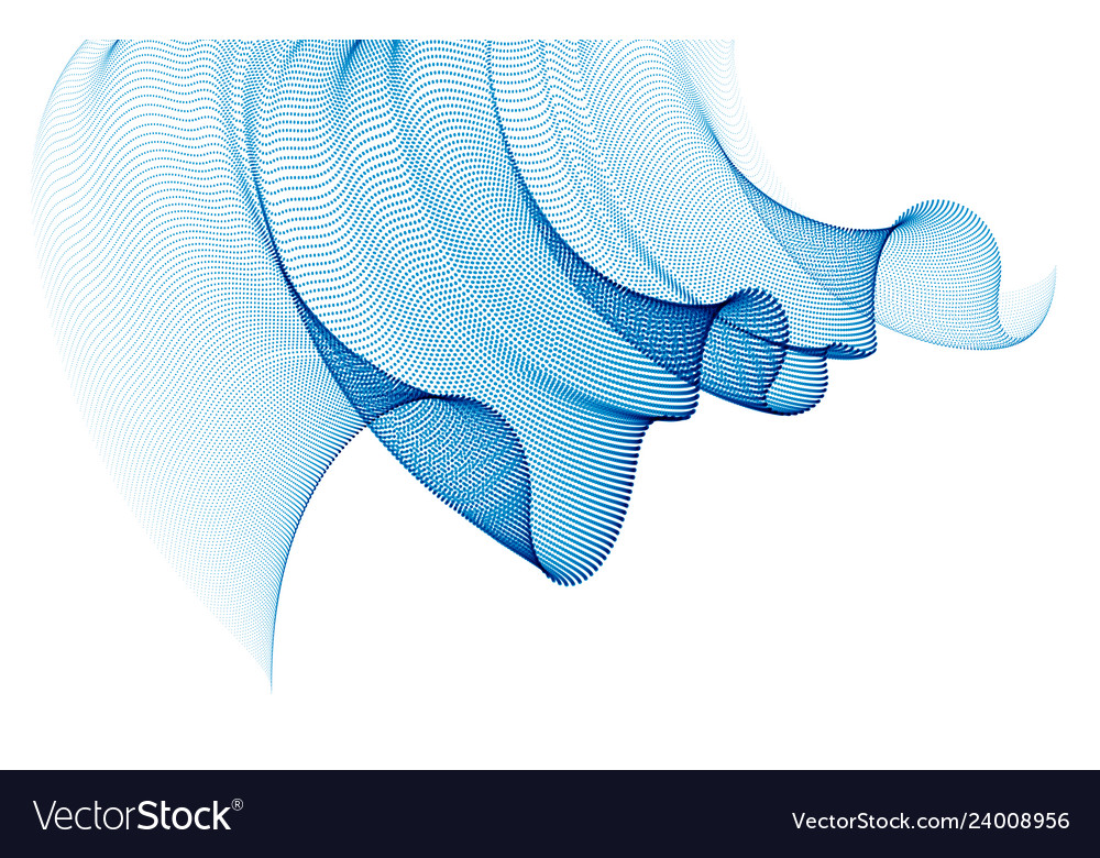 Wave of flowing particles modern relaxing