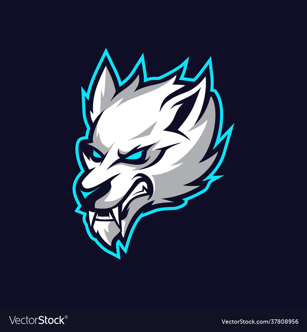 Wolves mascot esport logo Royalty Free Vector Image