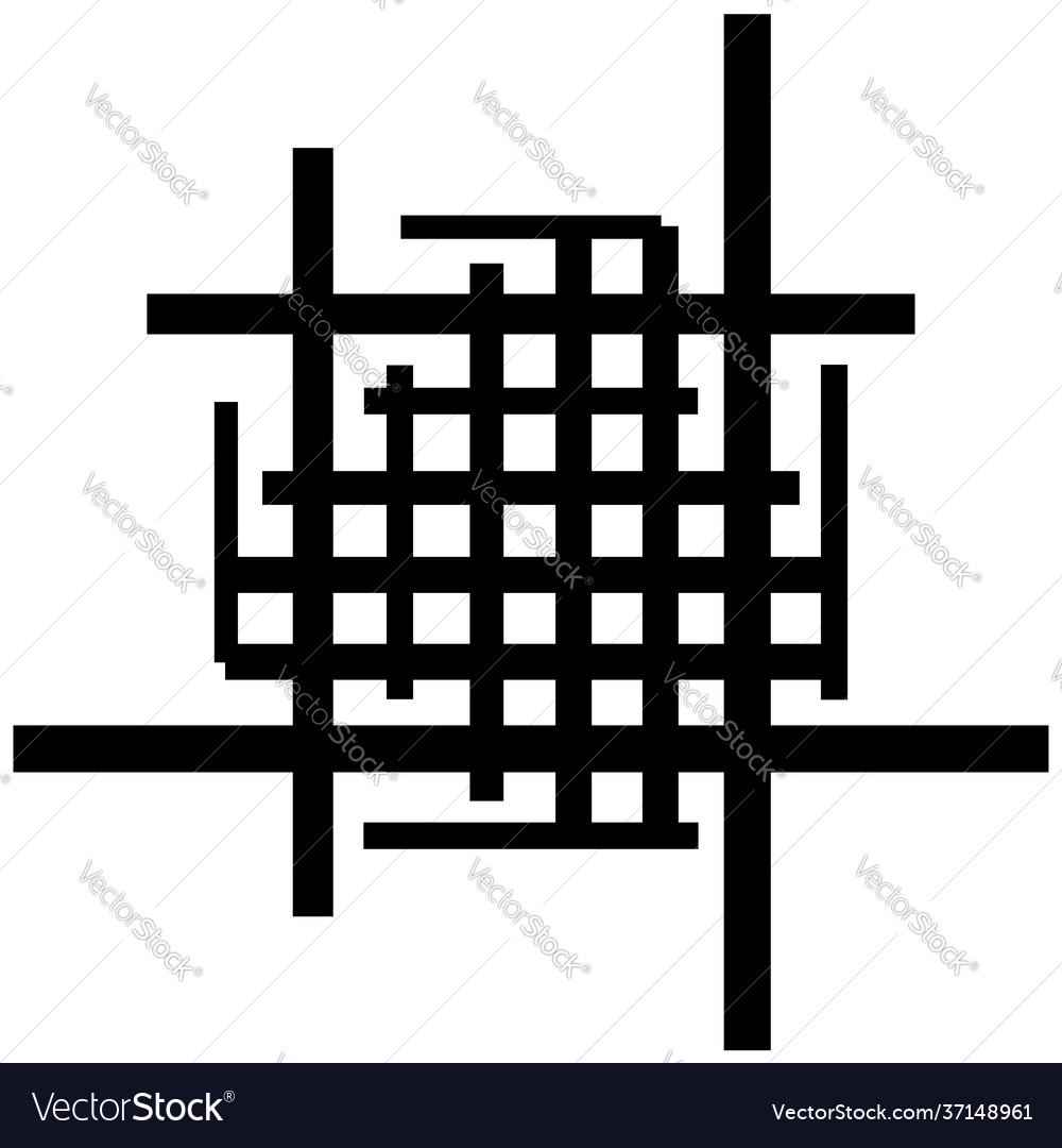 Abstract grid mesh lattice grating geometric