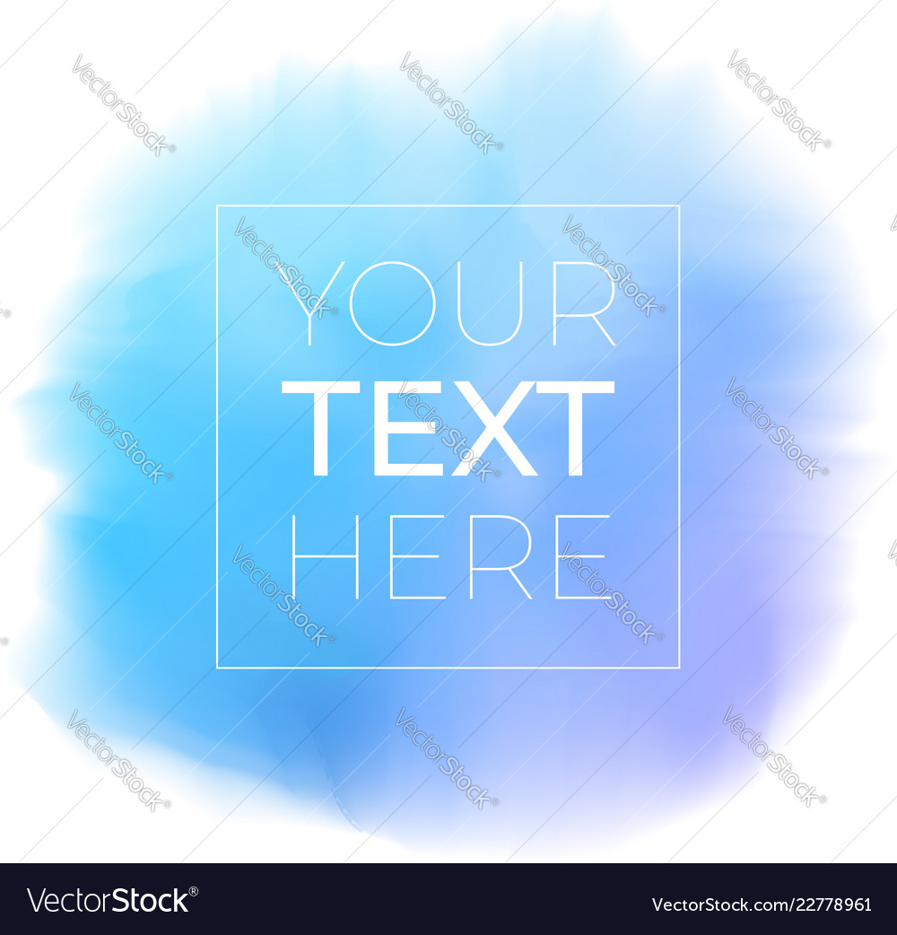 Blue watercolor background with copy space