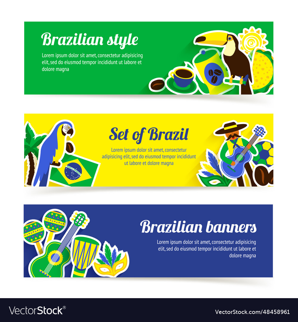 Brazil banner set