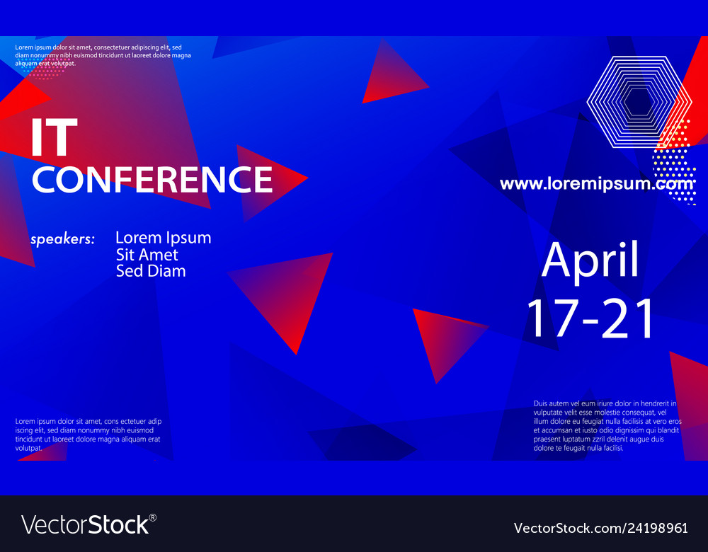 Conference announcement design template