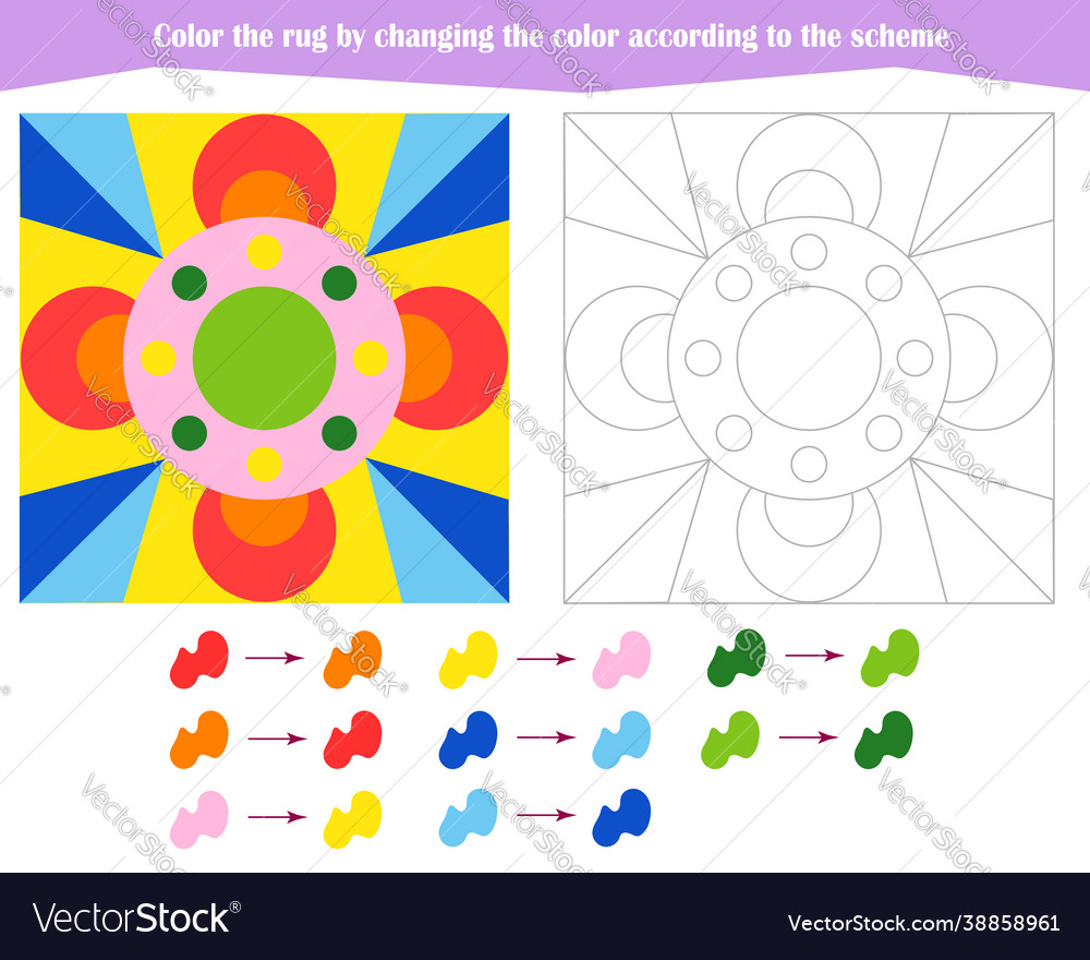 Game for development logical thinking vector image Game for development logical thinking