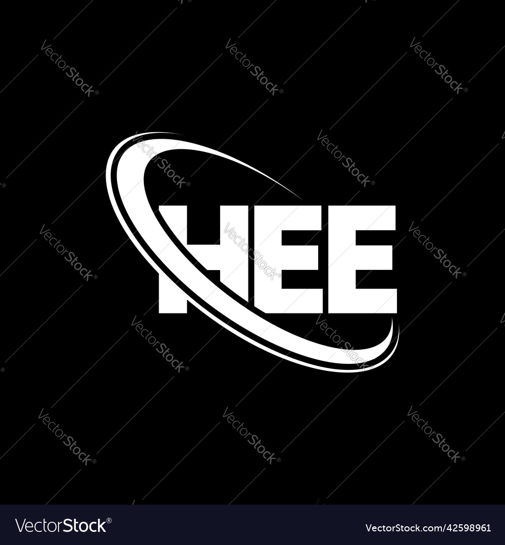 Hee logo letter design Royalty Free Vector Image