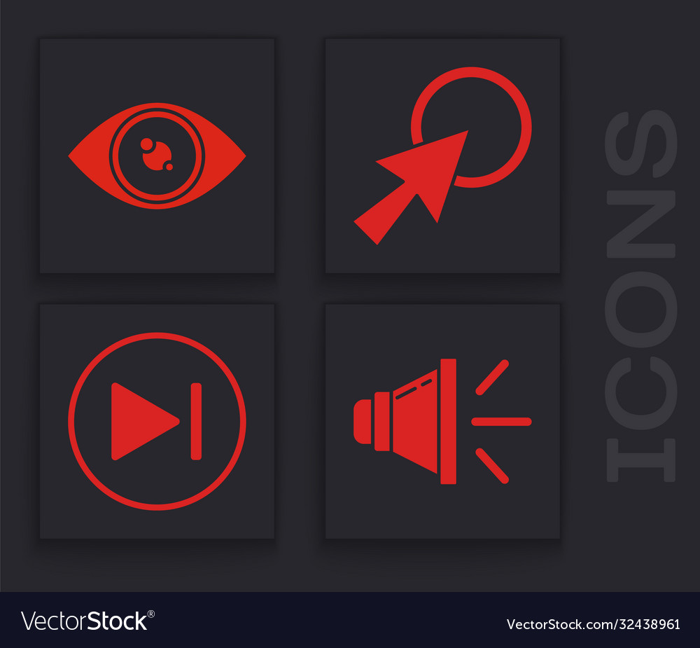Set speaker volume eye arrow cursor and fast
