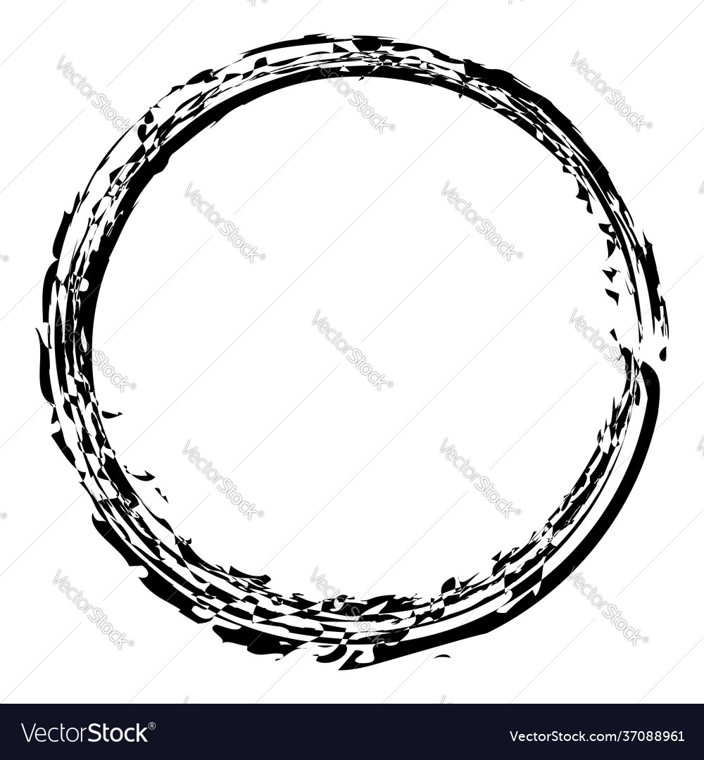 Sketchy scribble grungy circle textured design vector image Sketchy scribble grungy circle textured design
