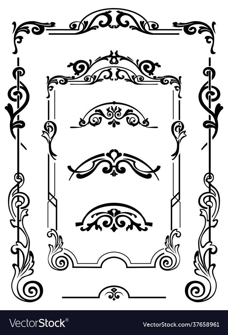 Vintage Flourish & Scroll Elements