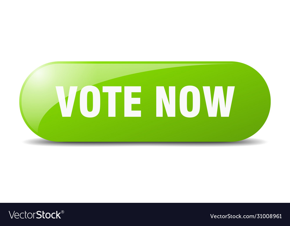 Vote now button sign key push vector image Vote now button sign key push