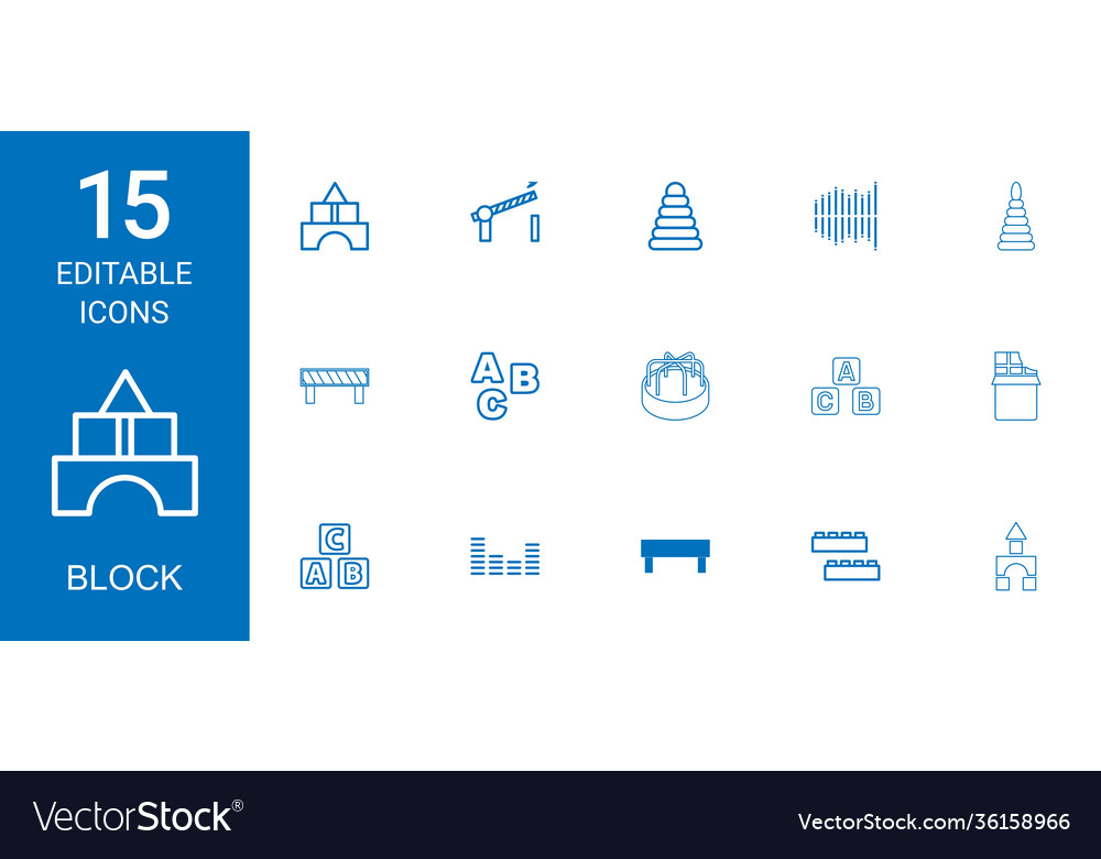 15 block icons