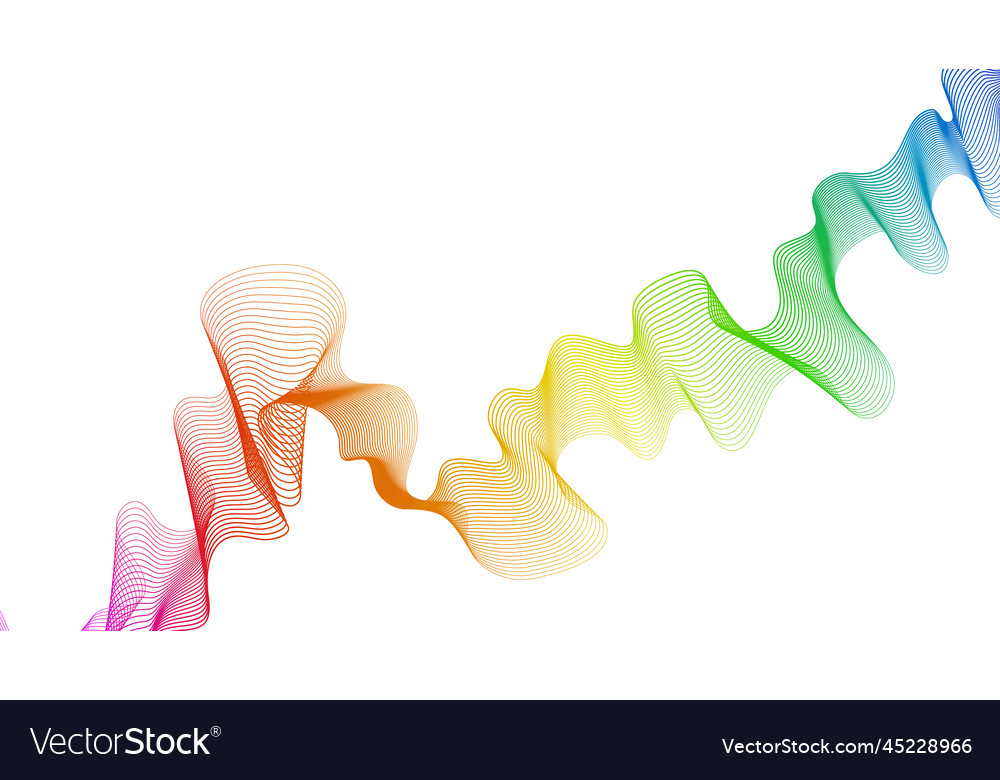 Abstract backdrop with wave gradient lines vector image Abstract backdrop with wave gradient lines