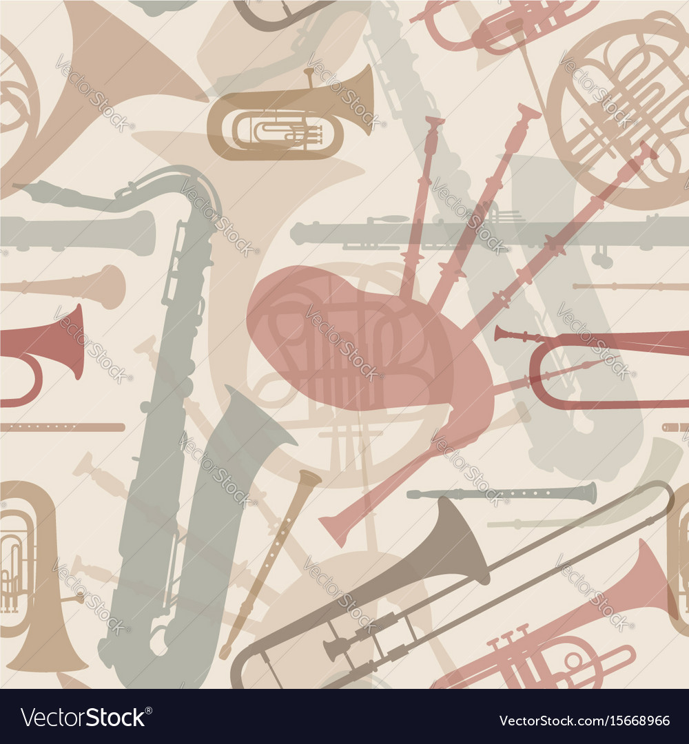 Music background seamless texture with musical Vector Image