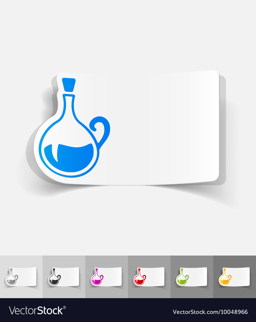 Realistic design element decanter