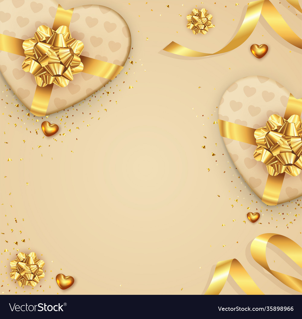 Romantic background with bow and ribbon vector image Romantic background with bow and ribbon