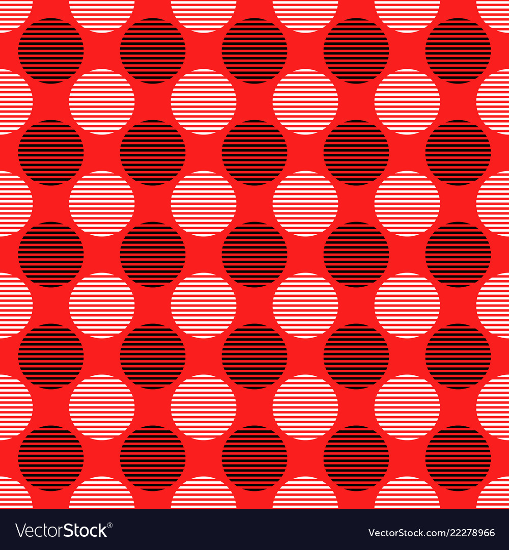 Seamless geometric circle pattern background vector image Seamless geometric circle pattern background