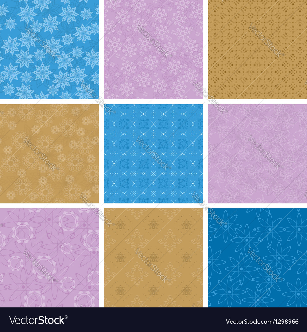 Set of light seamless pattern
