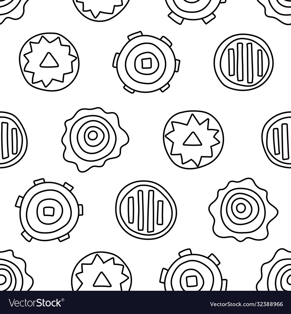 Simple repeating seamless pattern circles