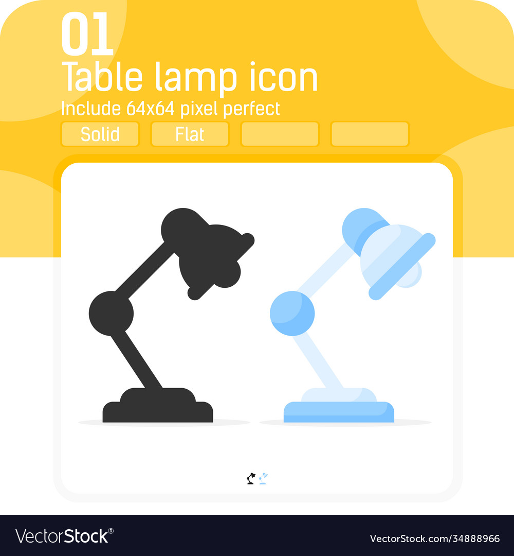 Table lamp premium icon with flat style isolated vector image Table lamp premium icon with flat style isolated