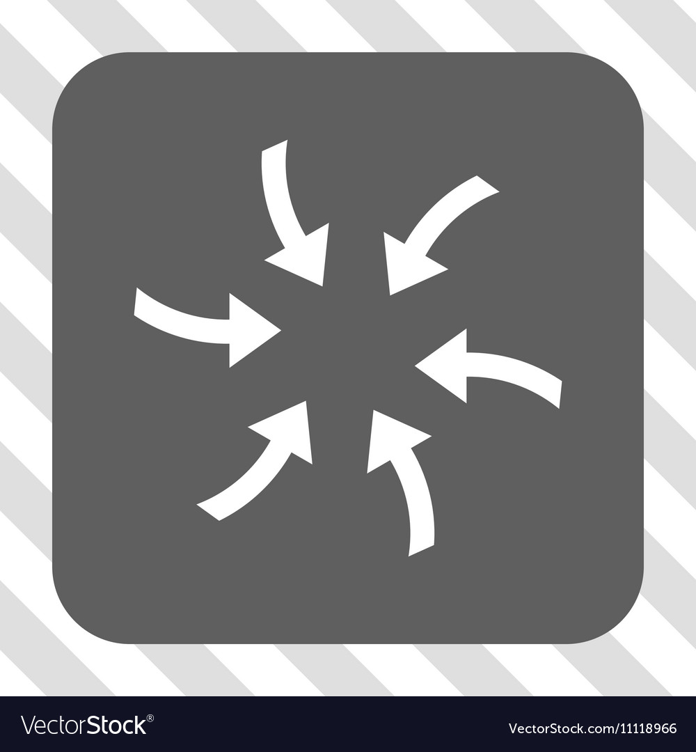 Twirl arrows rounded square button