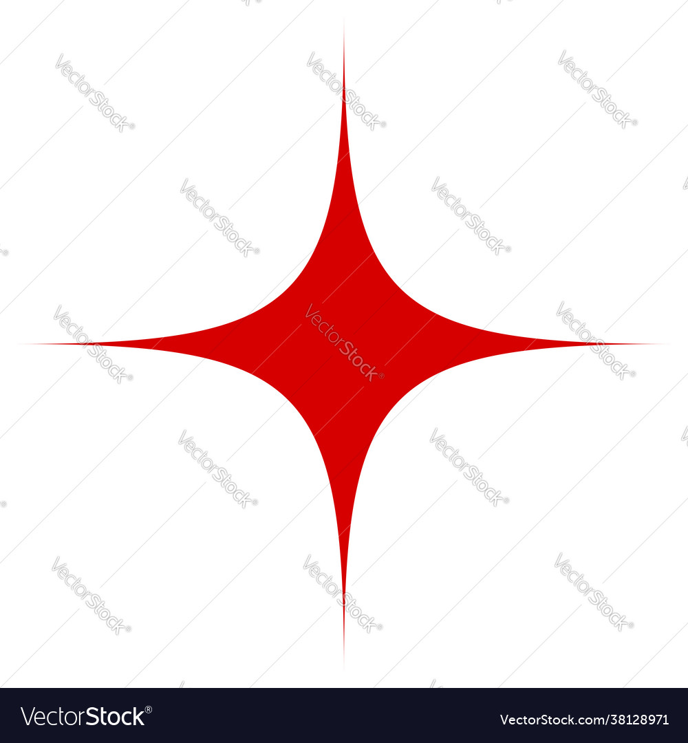 Abstract radial shape design element