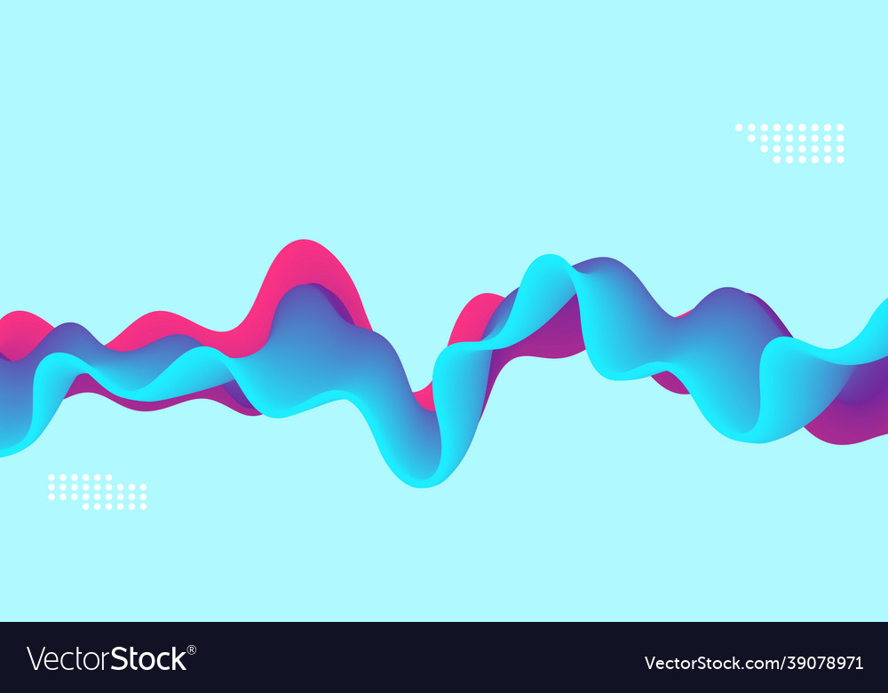 Color wave dynamic flow background design