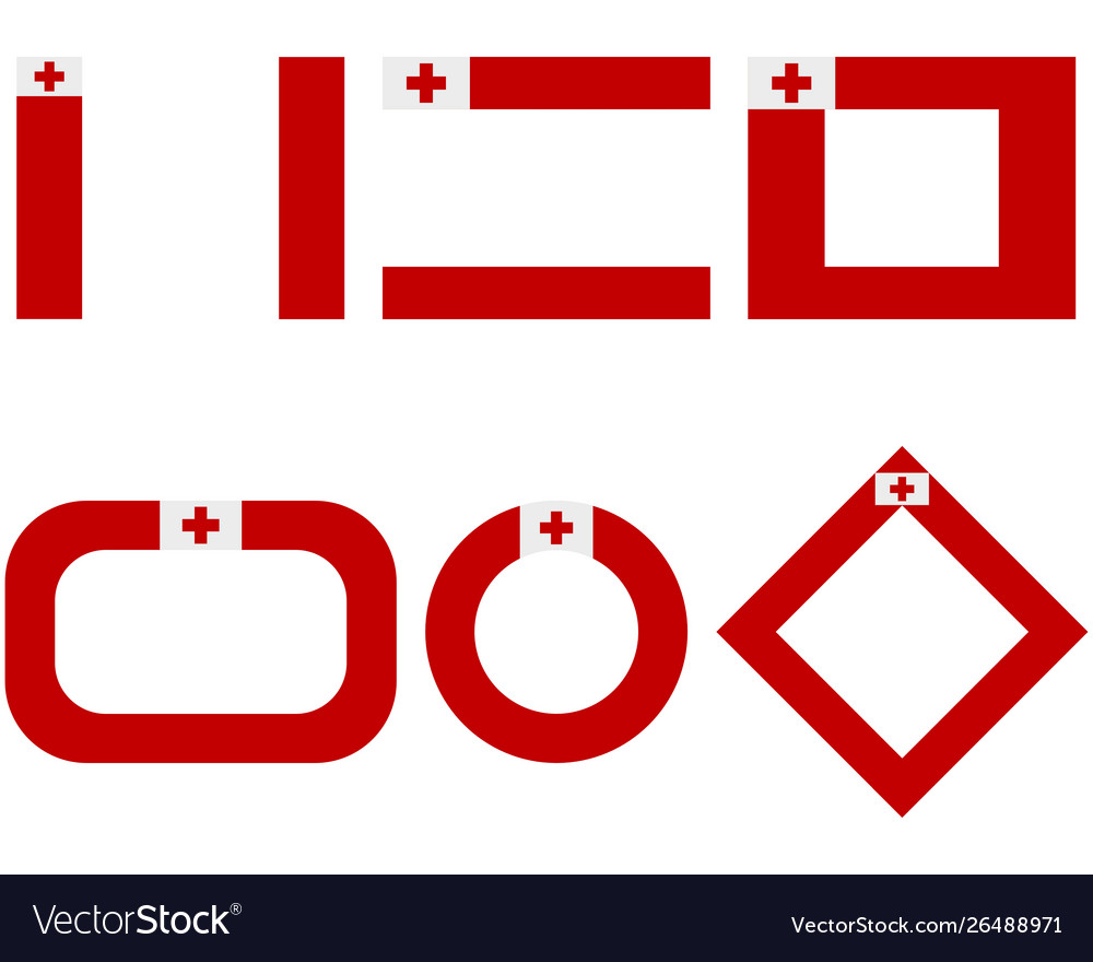 Flags tonga with copy space