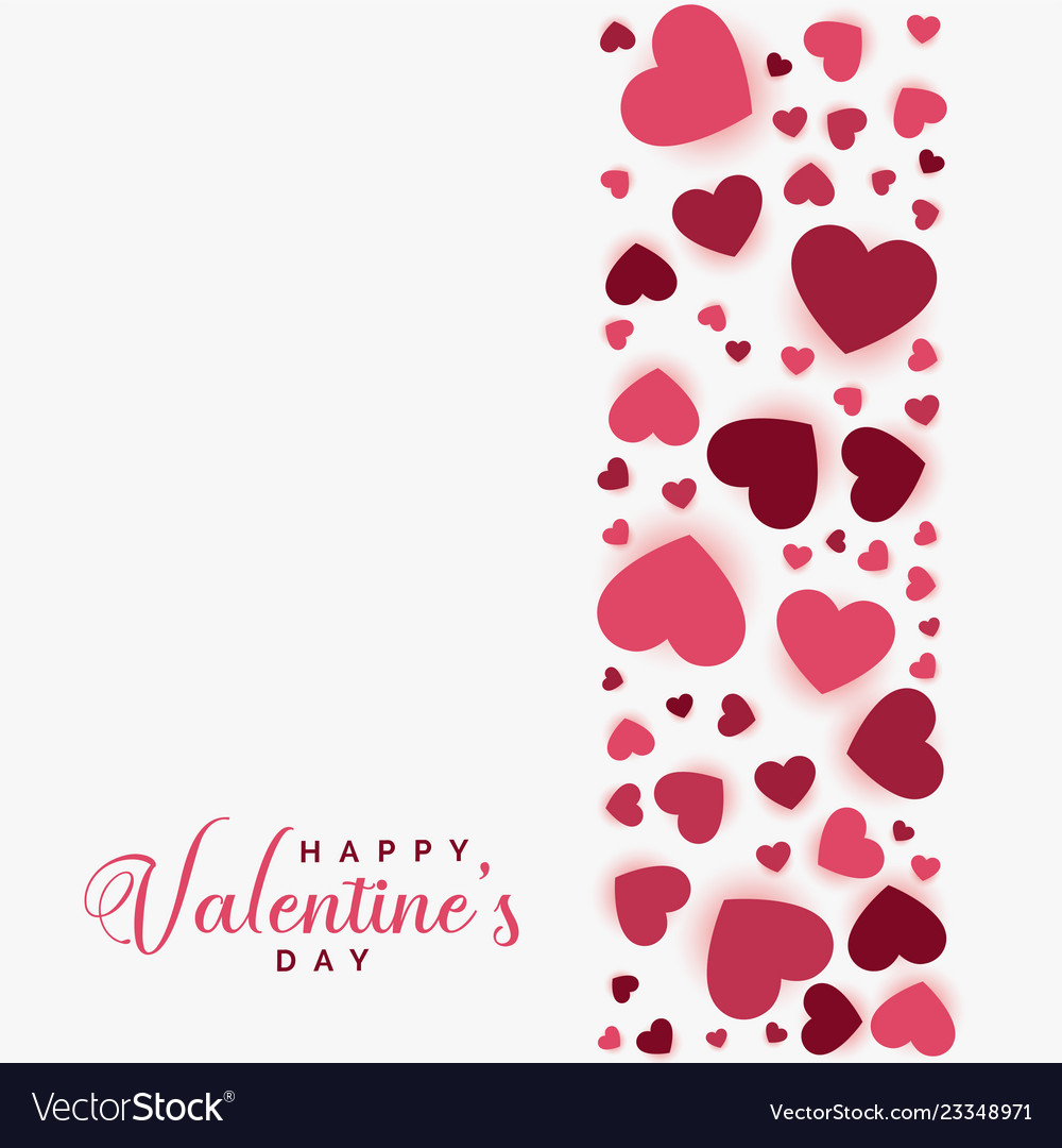 Happy valentines day greeting background Vector Image