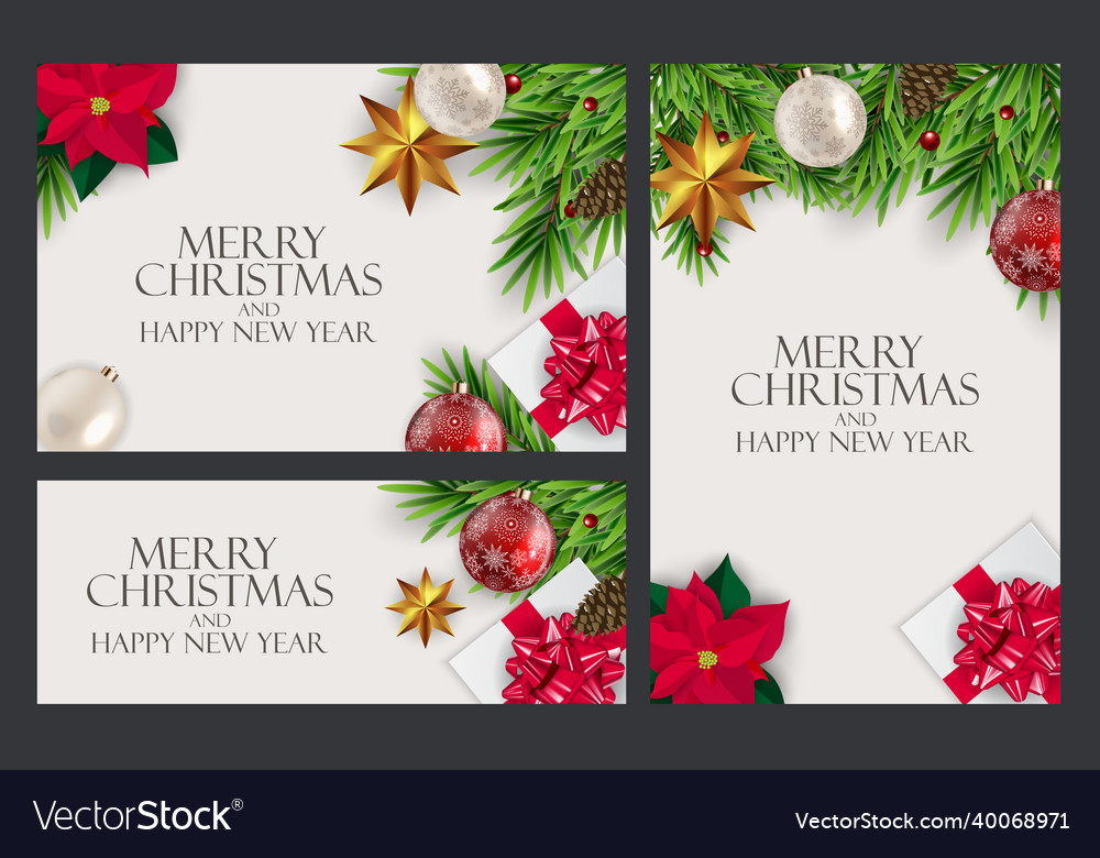 Holiday new year and merry christmas background vector image Holiday new year and merry christmas background