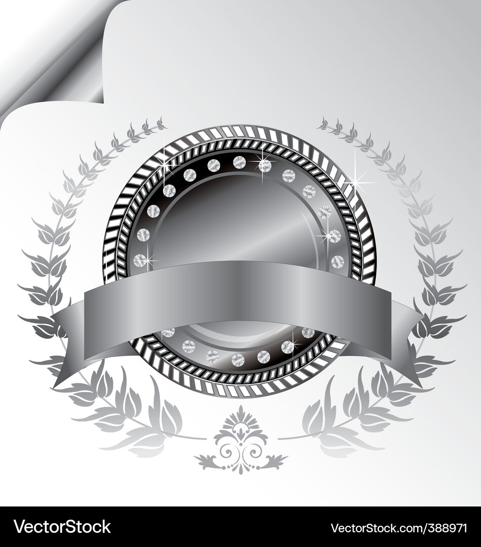 Laurel wreath medallion Royalty Free Vector Image