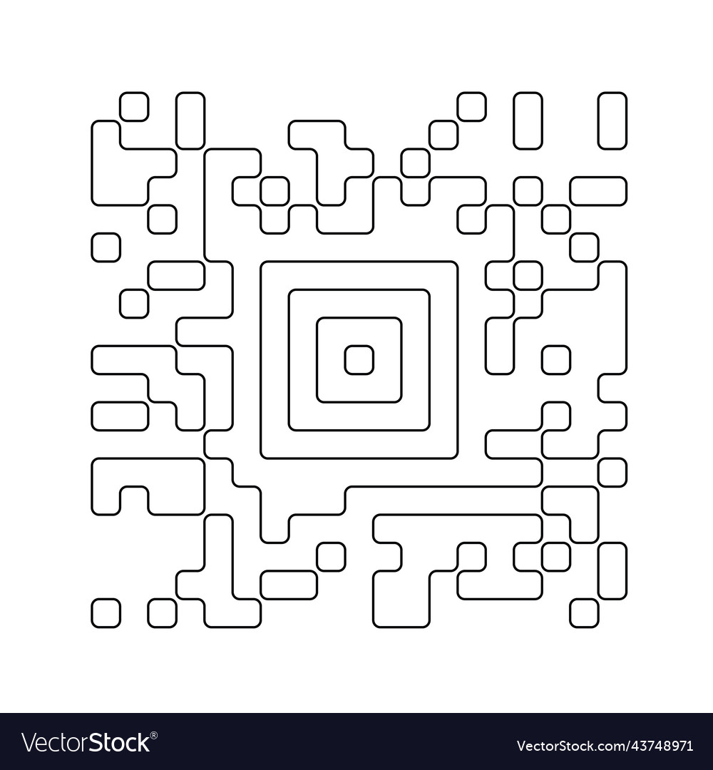 Line barcode with a random set of characters qr