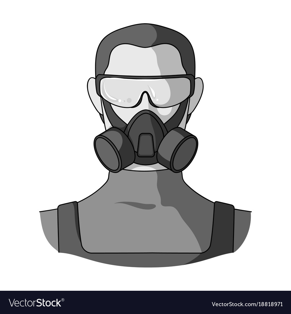 Man in Respirator Icon