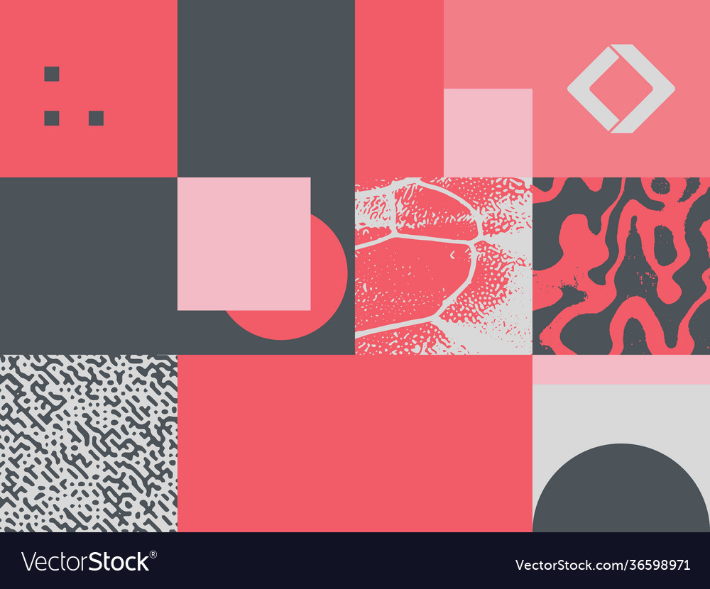 Pattern with abstract geometric shapes vector image Pattern with abstract geometric shapes