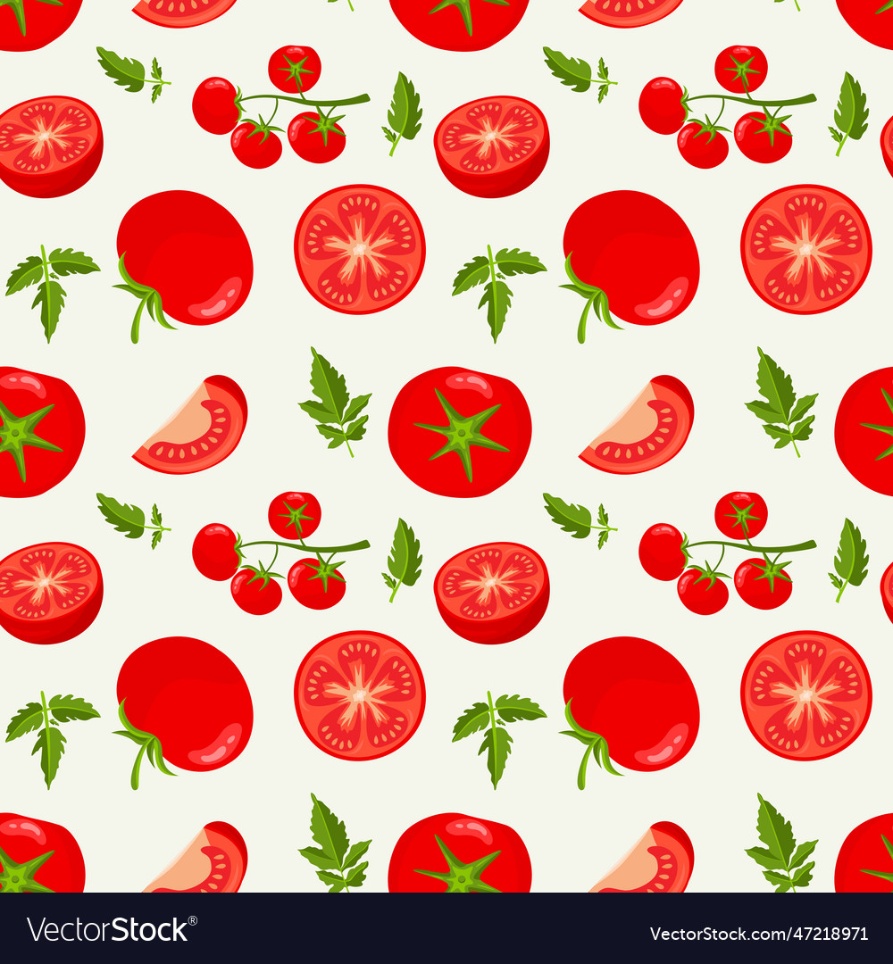 Seamless background pattern with fresh red