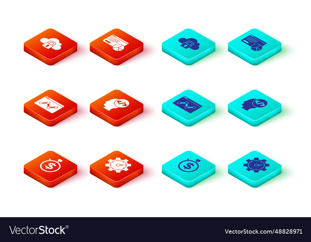 Set time is money website statistic front end vector image Set time is money website statistic front end