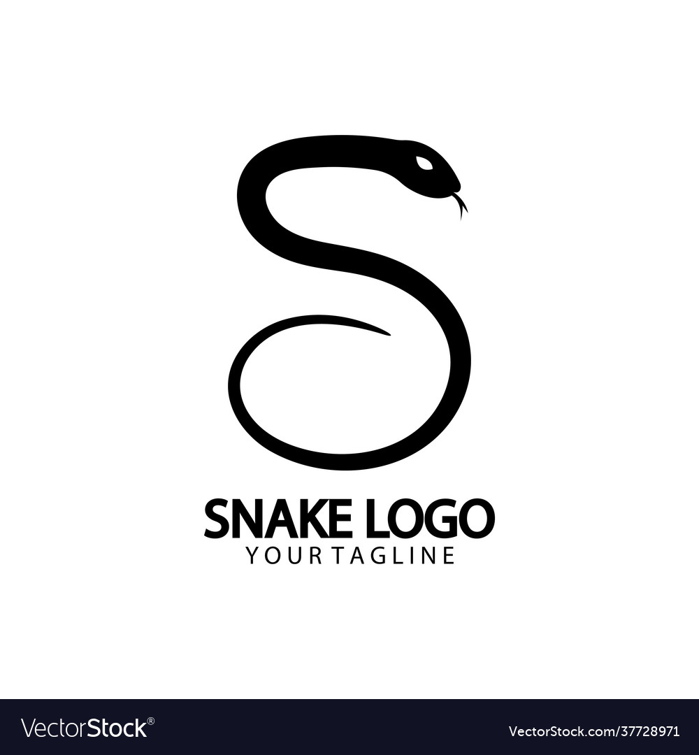 Snake logo template design