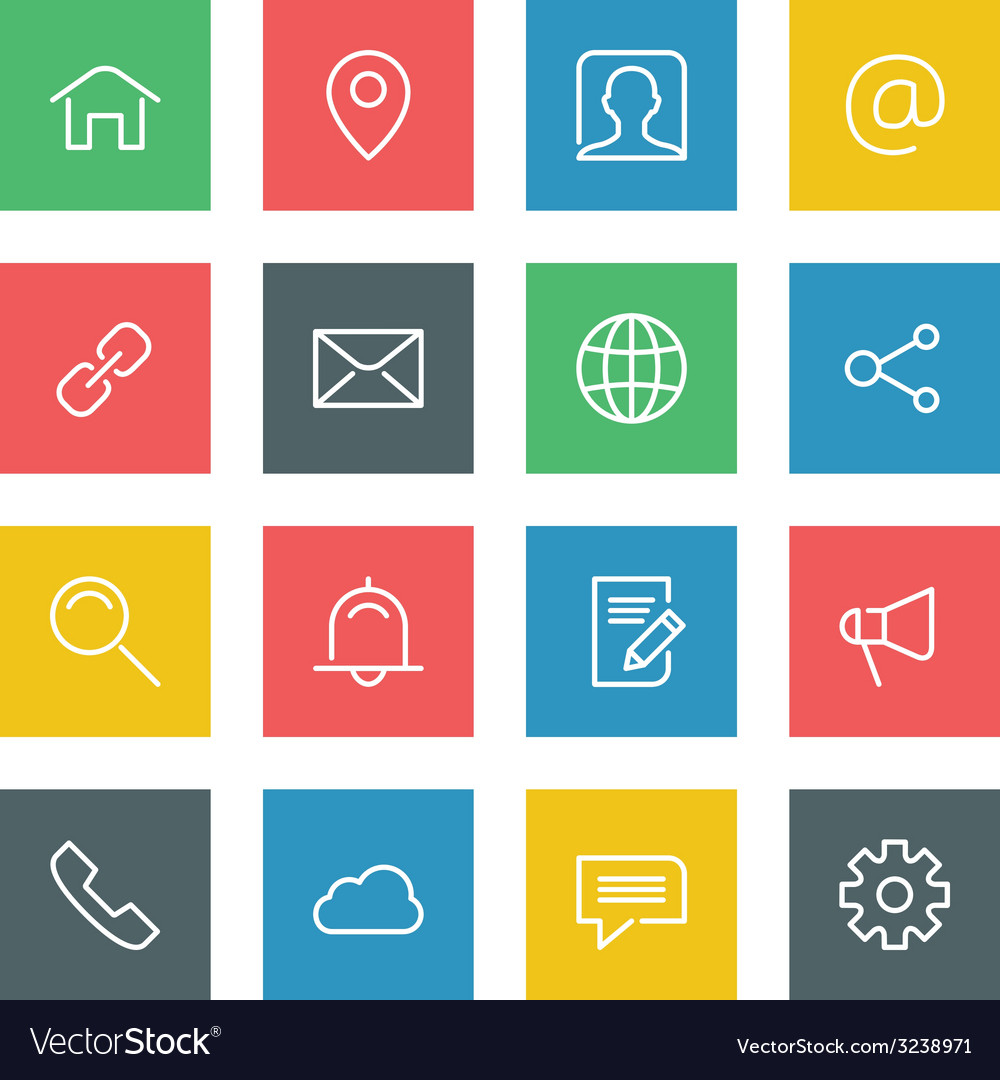Thin Line Icon Set - Modern & Minimal