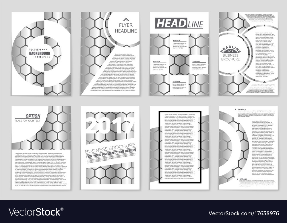 Abstract layout background set for art