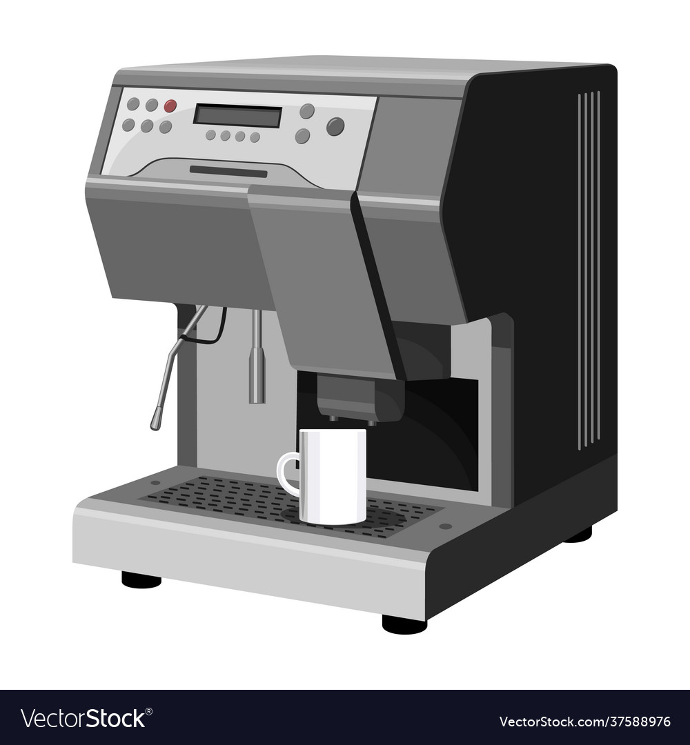 Coffee machine cartoon iconisolated Royalty Free Vector Coffee machine cartoon iconisolated Royalty Free Vector