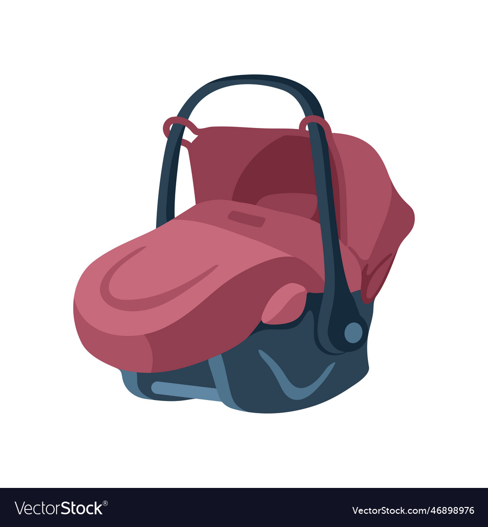 Dark red car seat for babies