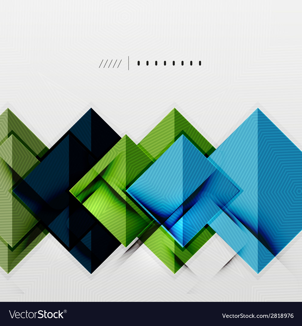 Geometrische Quadrate und rhombus futuristische Vorlage